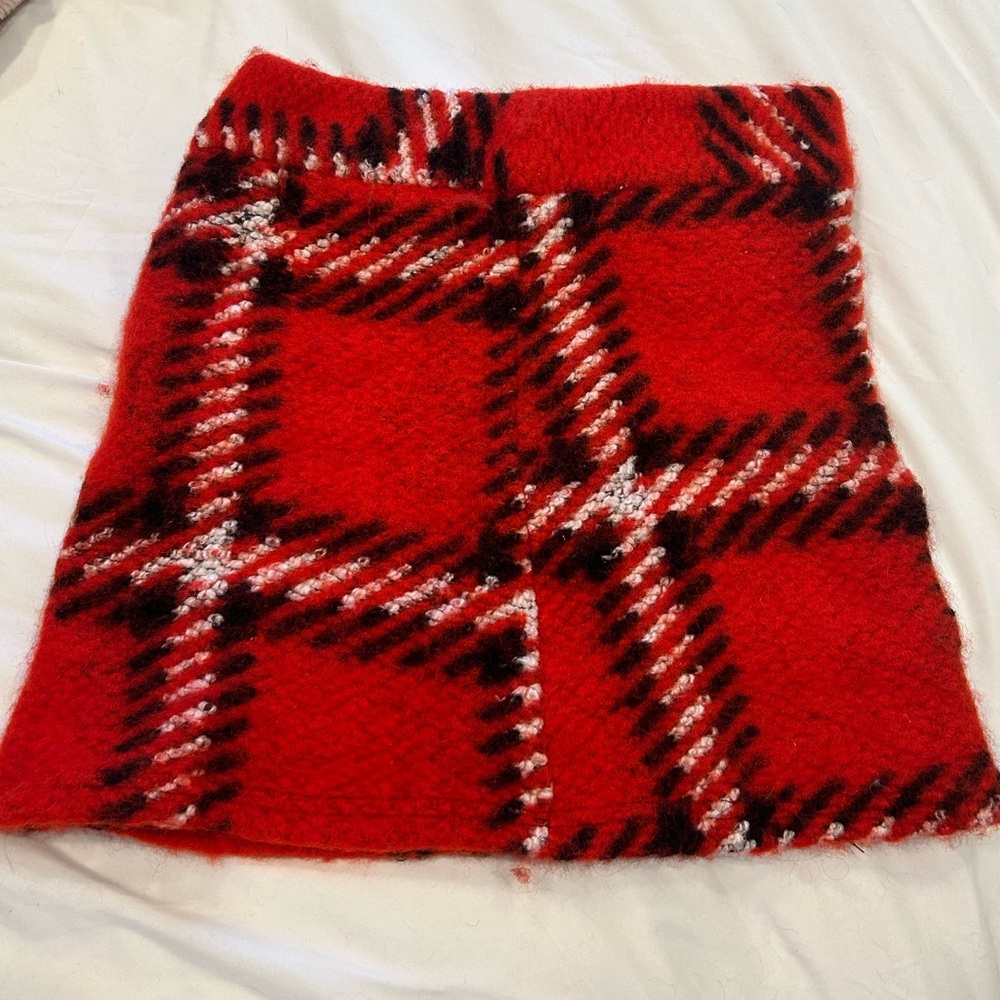 Preppy wool skirt